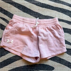 Under Armour Light Pink Women's Athletic Shorts with Drawstring